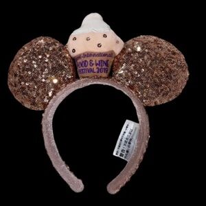 Disney Parks Food And Wine Festival 2019 Cupcake Ears Headband EUC